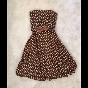 MNG Mango printed brown dress size XXS